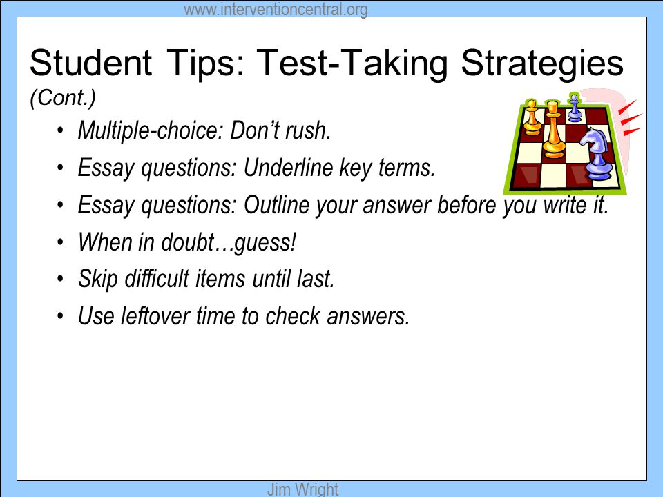 Multiple choice essay test taking strategies